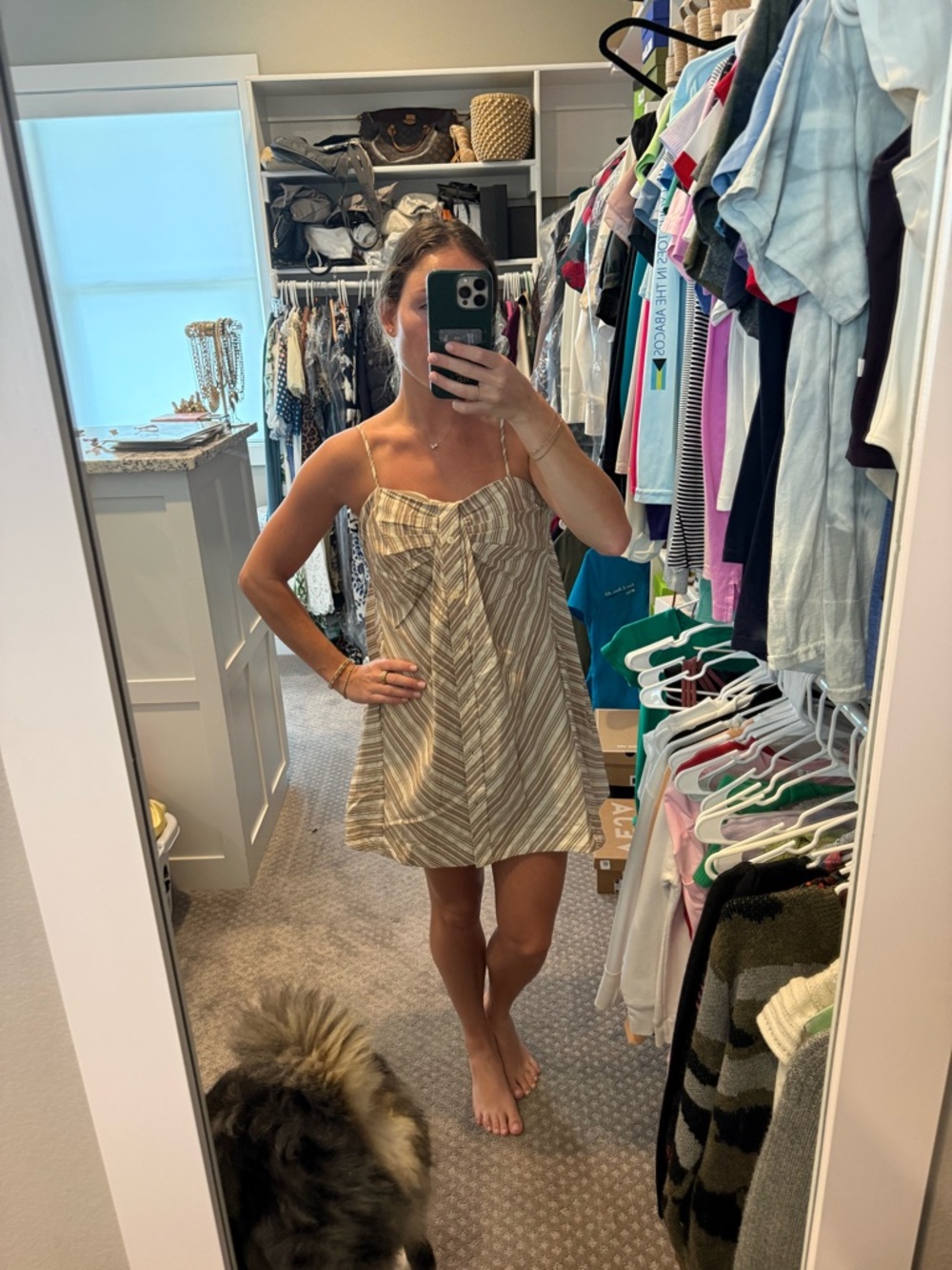 SIMKHAI Kendall Twisted Button Front Mini Dress in Size 6